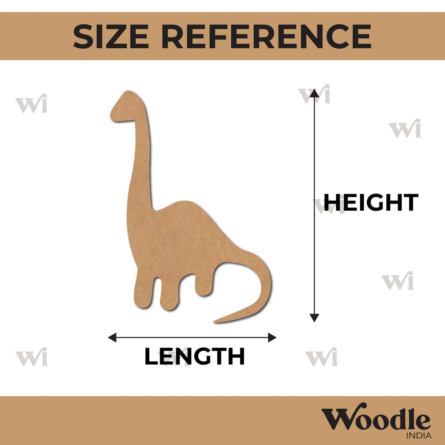 Dinosaur Cutout MDF Design 9