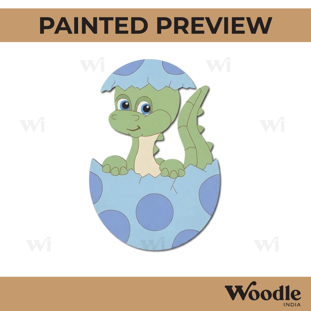 Dinosaur In Egg Pre Marked MDF Design 1