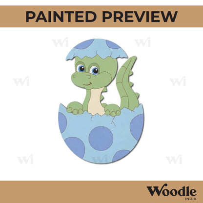 Dinosaur In Egg Pre Marked MDF Design 1