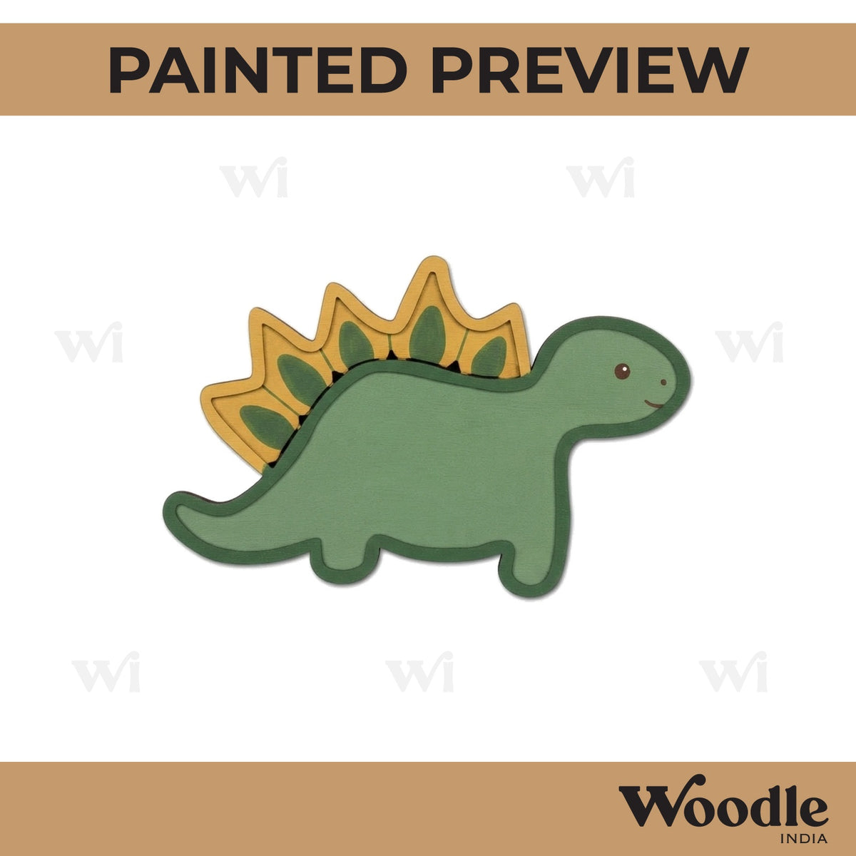 Dinosaur Mosaic Art MDF Design 1