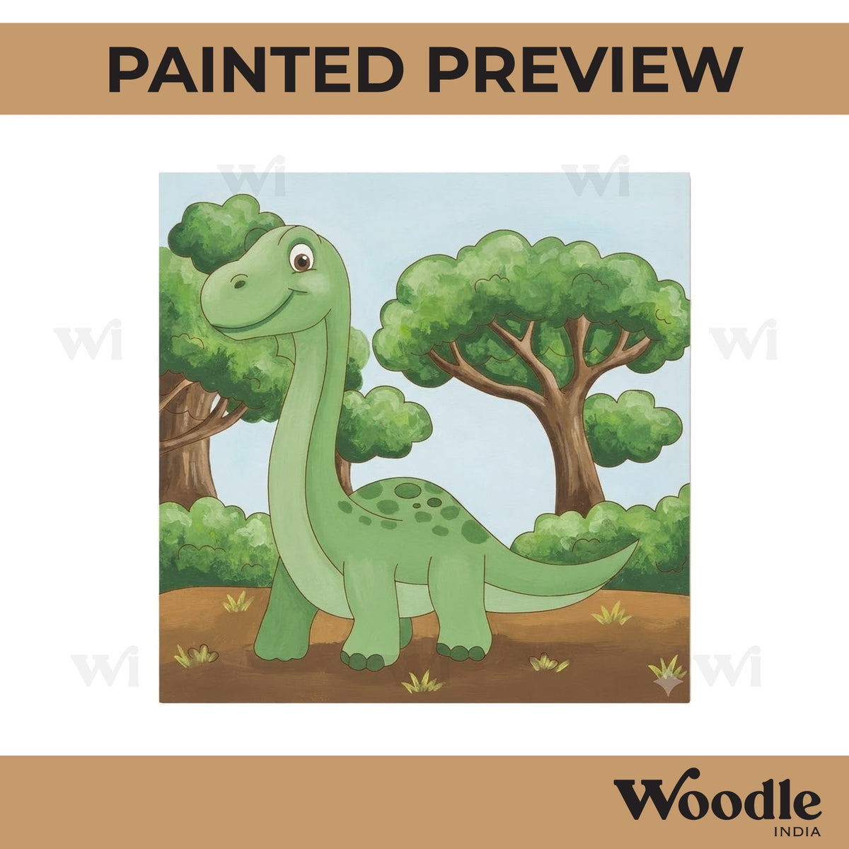 Dinosaur Pre Marked Base MDF Design 1