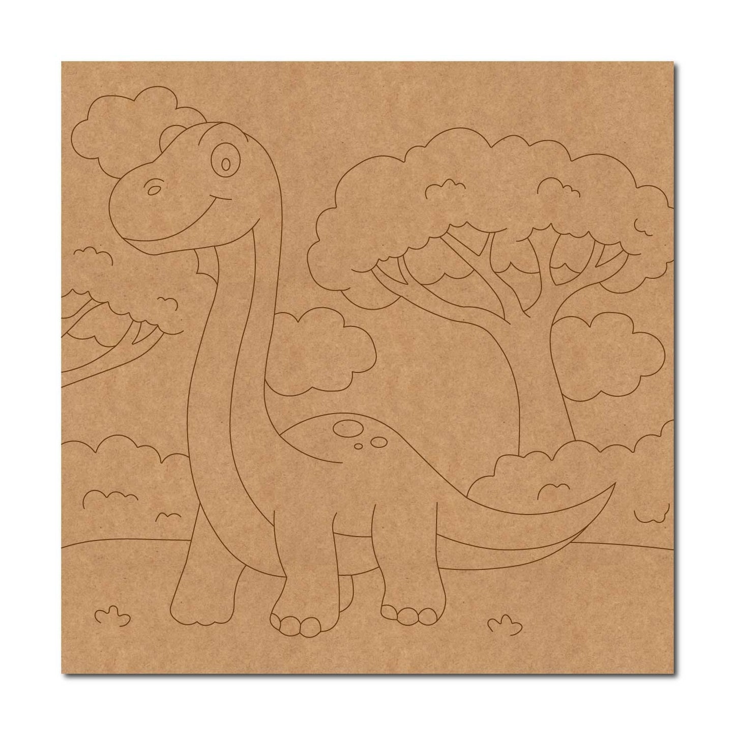 Dinosaur Pre Marked Base MDF Design 1