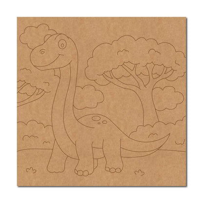 Dinosaur Pre Marked Base MDF Design 1