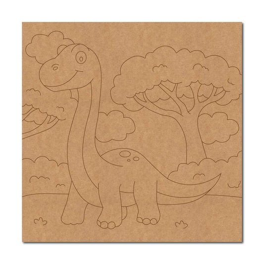 Dinosaur Pre Marked Base MDF Design 1