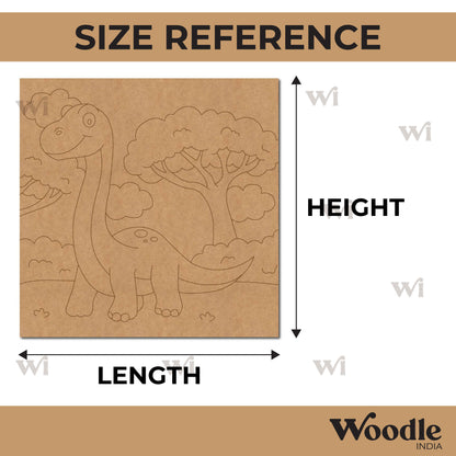 Dinosaur Pre Marked Base MDF Design 1