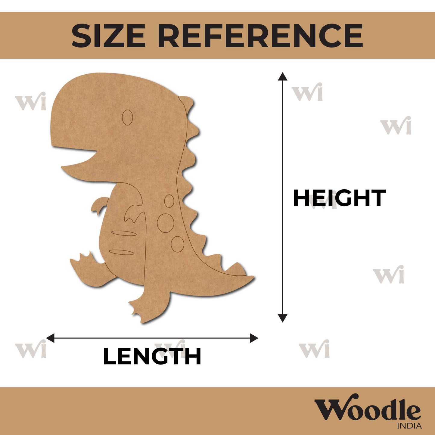 Dinosaur Pre Marked MDF Design 50