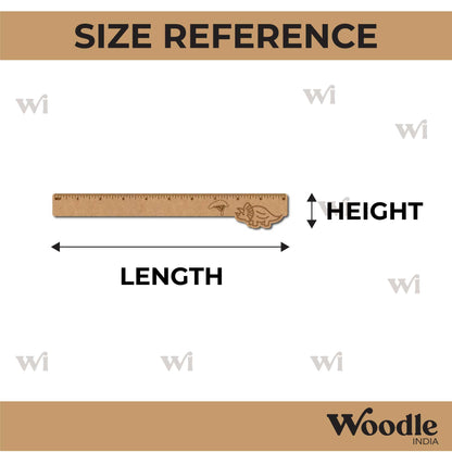Dinosaur Ruler Scale MDF Design 1