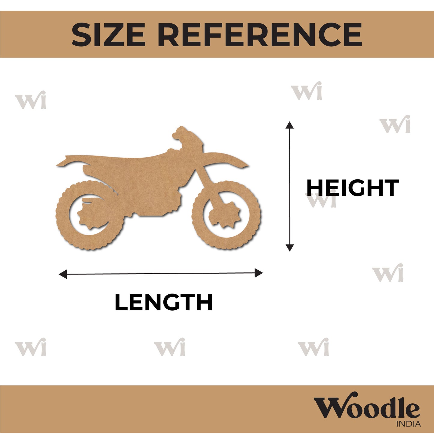 Dirt Bike Cutout MDF Design 1