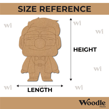 Disney Cartoon Up Carl Pre Marked MDF Design 1