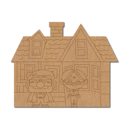 Disney Cartoon Up House Pre Marked MDF Design 1