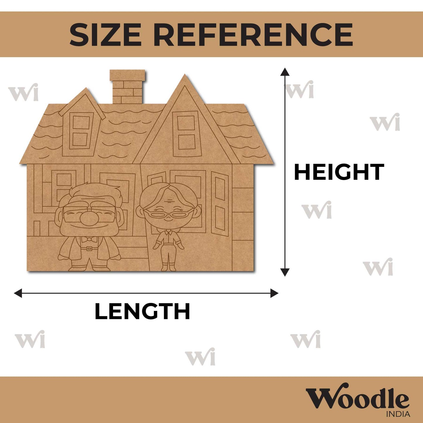 Disney Cartoon Up House Pre Marked MDF Design 1