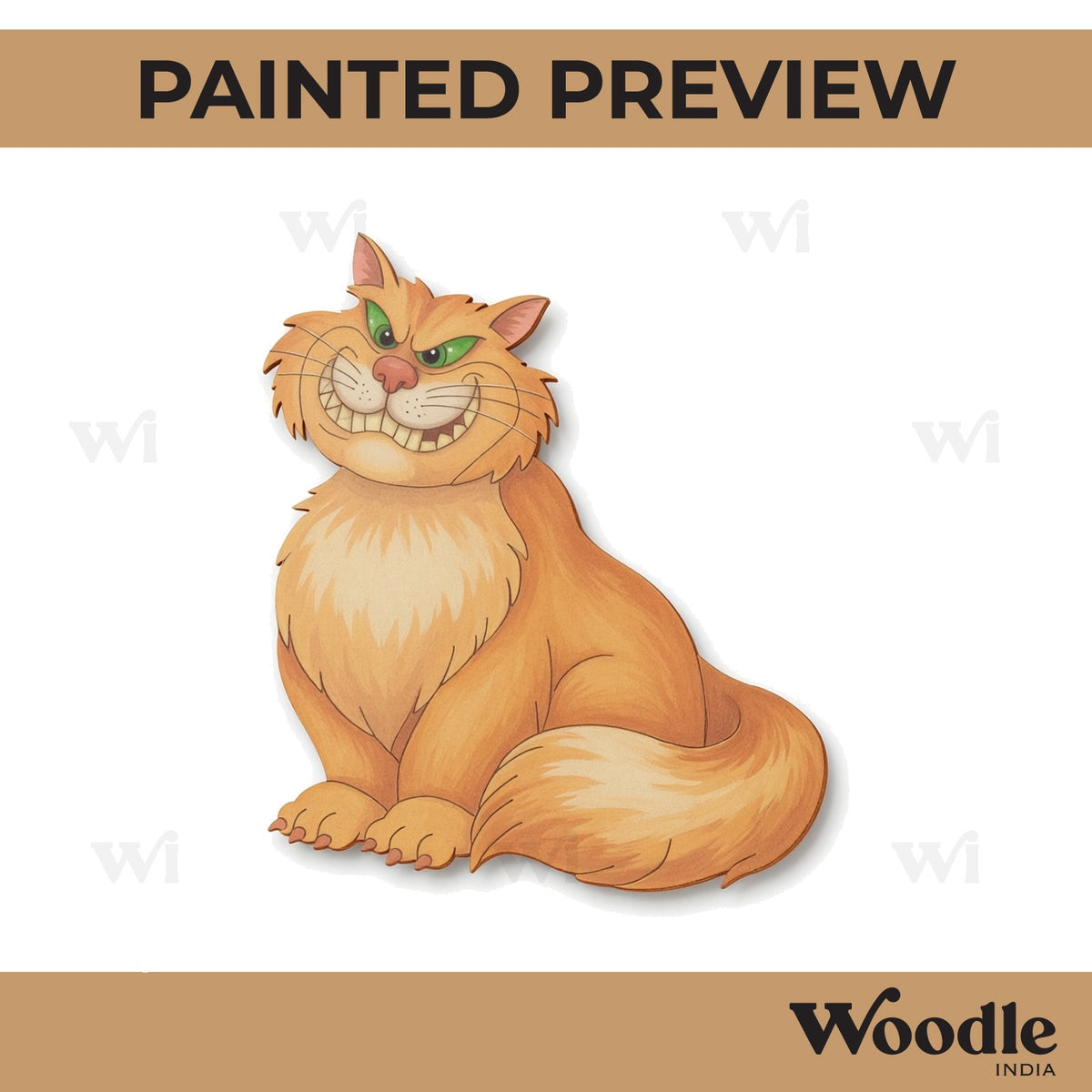 Disney Cat Pre Marked MDF Design 1