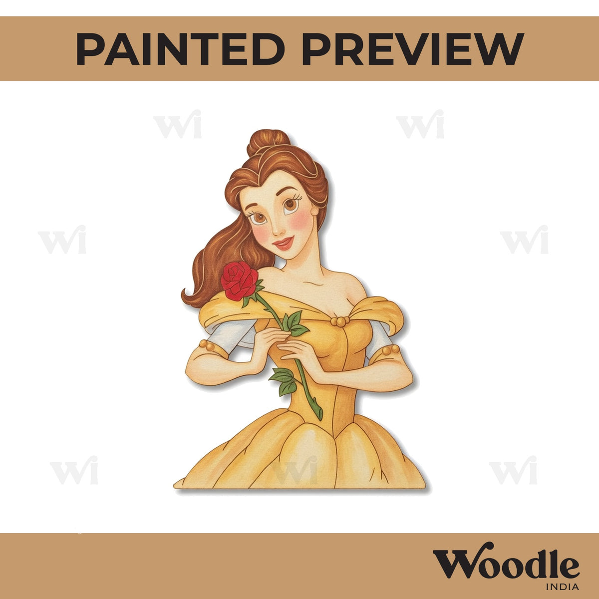 Disney Princess Bella Pre Marked MDF Design 2