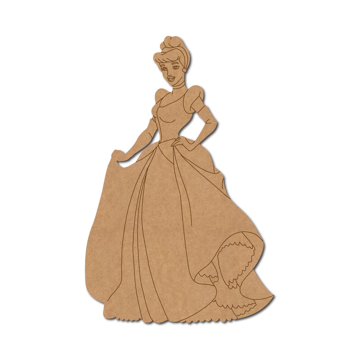 Disney Princess Cinderella Pre Marked MDF Design 2