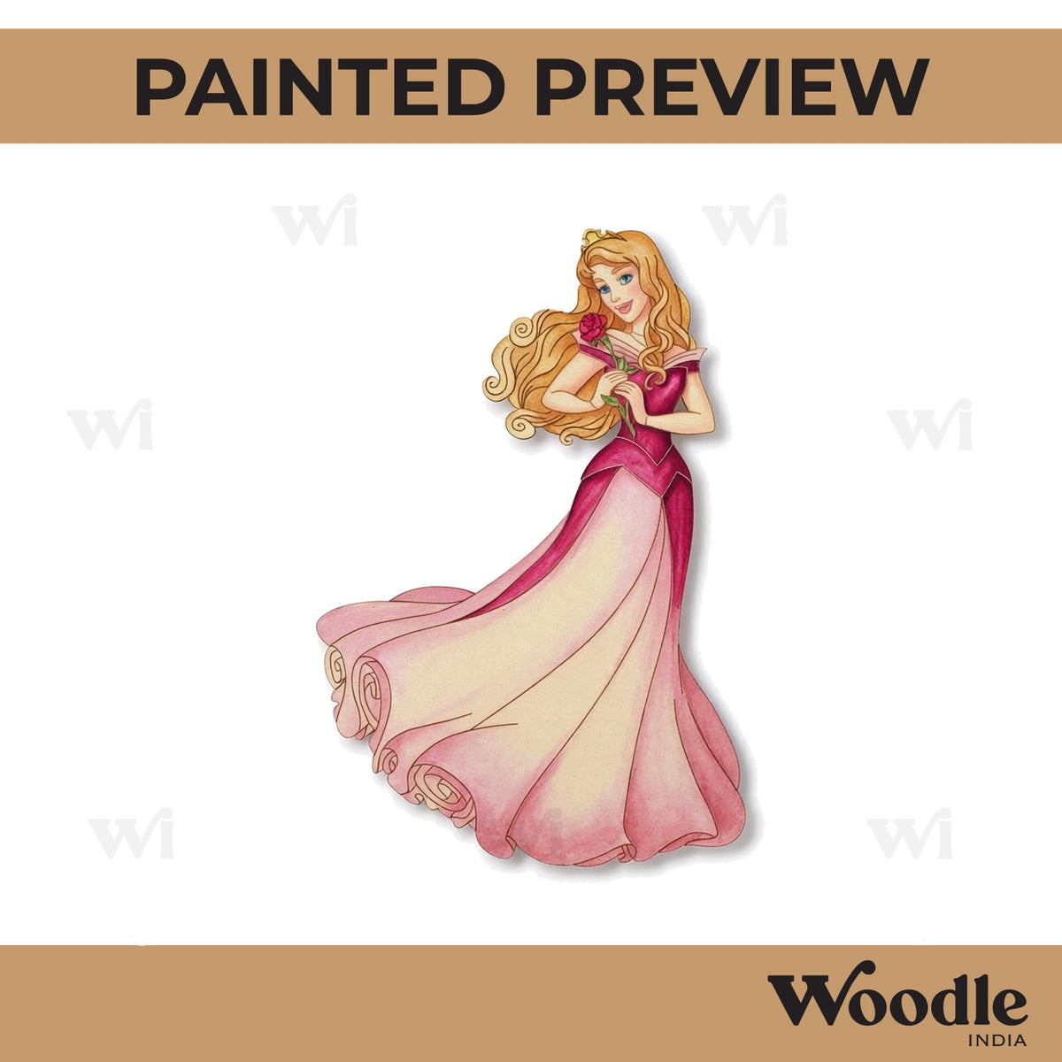 Disney Sleeping Beauty Princess Aurora Pre Marked MDF Design 2
