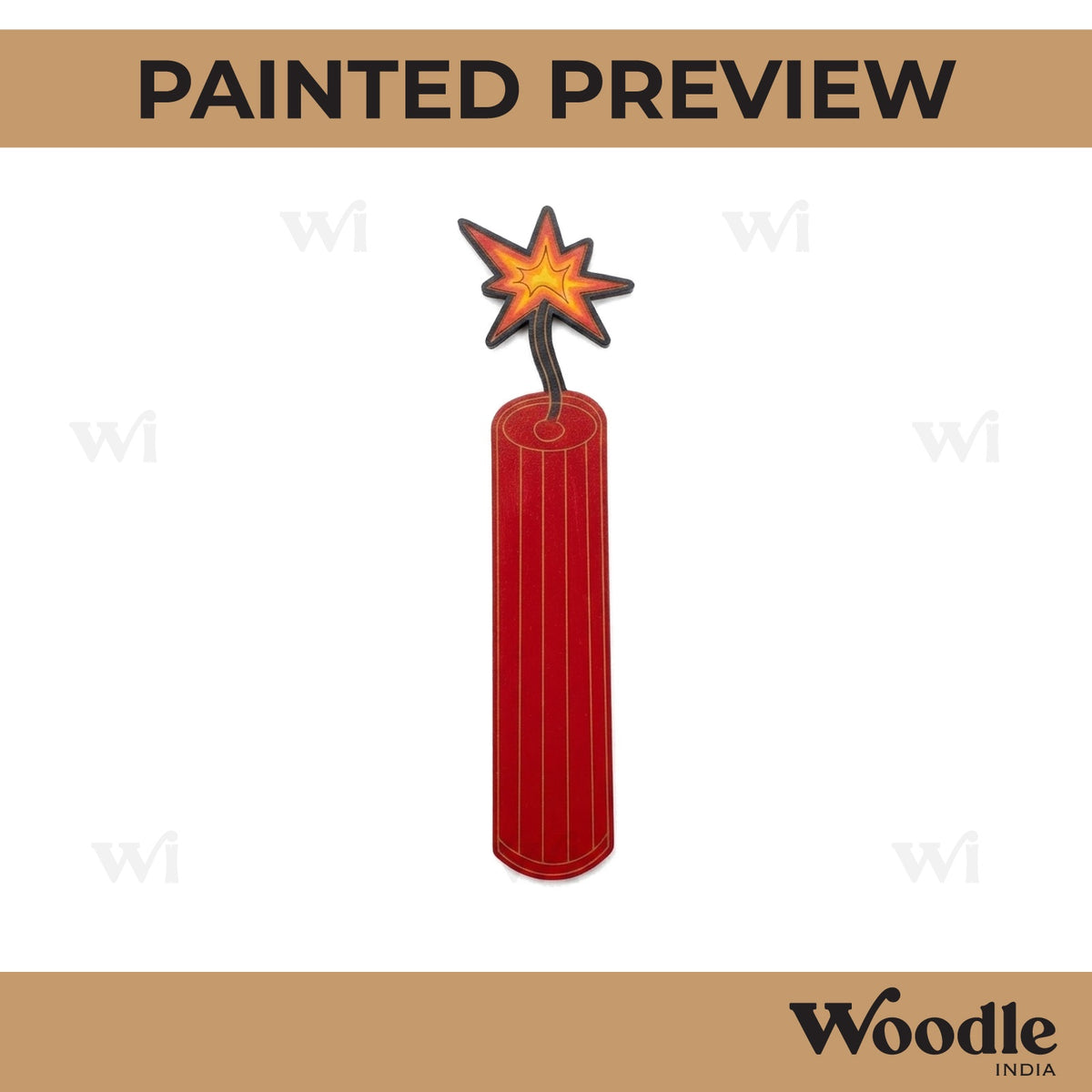 Diwali Fire Cracker Pre Marked MDF Design 1