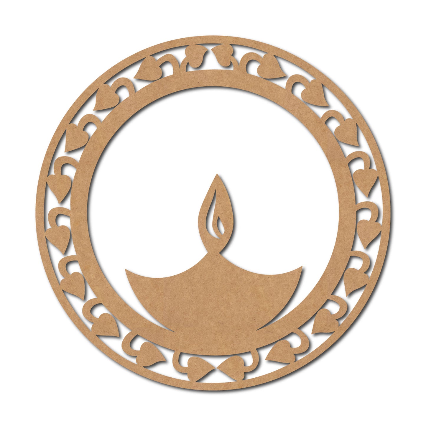 Diya Base Cutout MDF Design 1