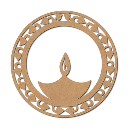 Diya Base Cutout MDF Design 1