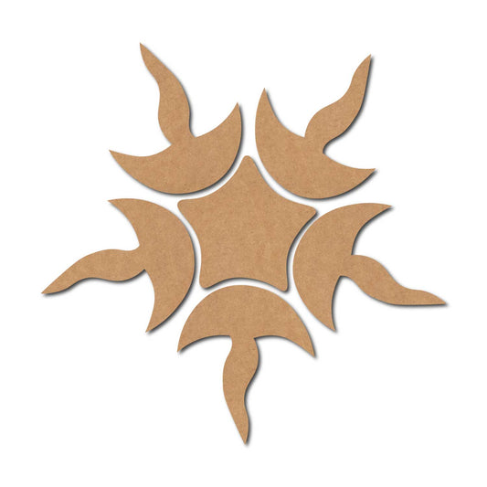 Diya Rangoli Cutout MDF Design 1