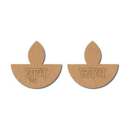 Diya Shubh Labh Base MDF Design 1