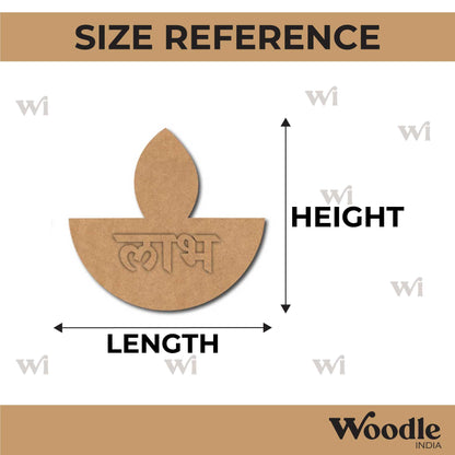 Diya Shubh Labh Base MDF Design 1