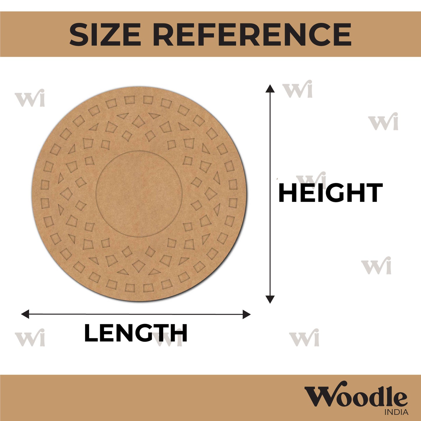 Diya Tealight Holder MDF Design 100
