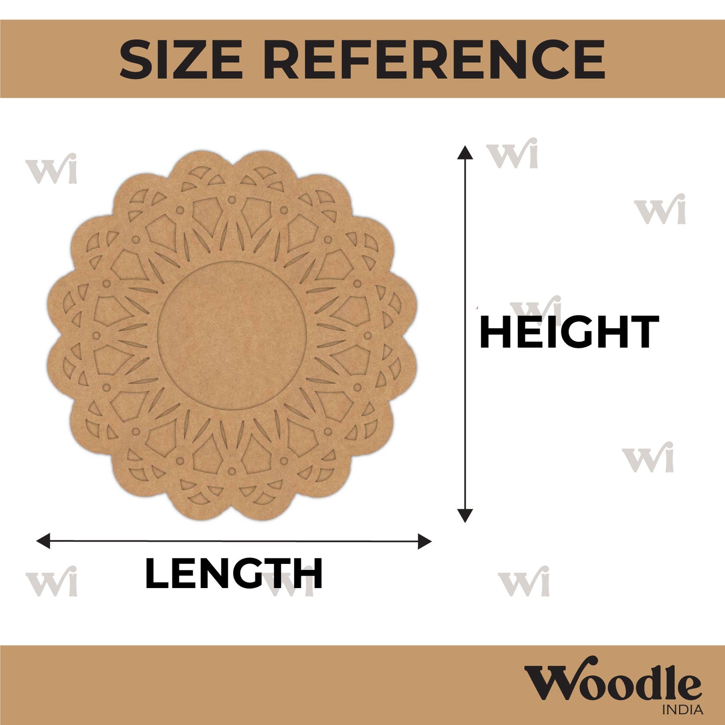 Diya Tealight Holder MDF Design 105