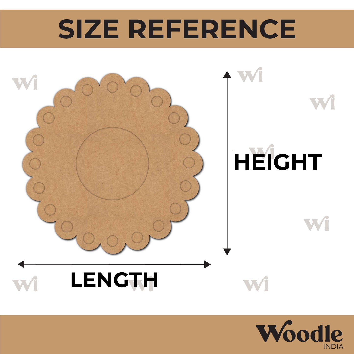 Diya Tealight Holder MDF Design 106