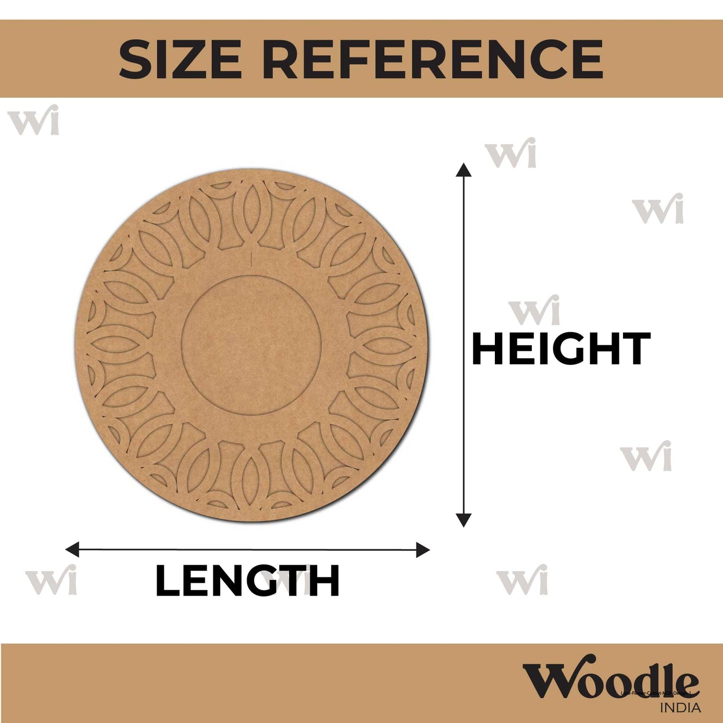 Diya Tealight Holder MDF Design 109