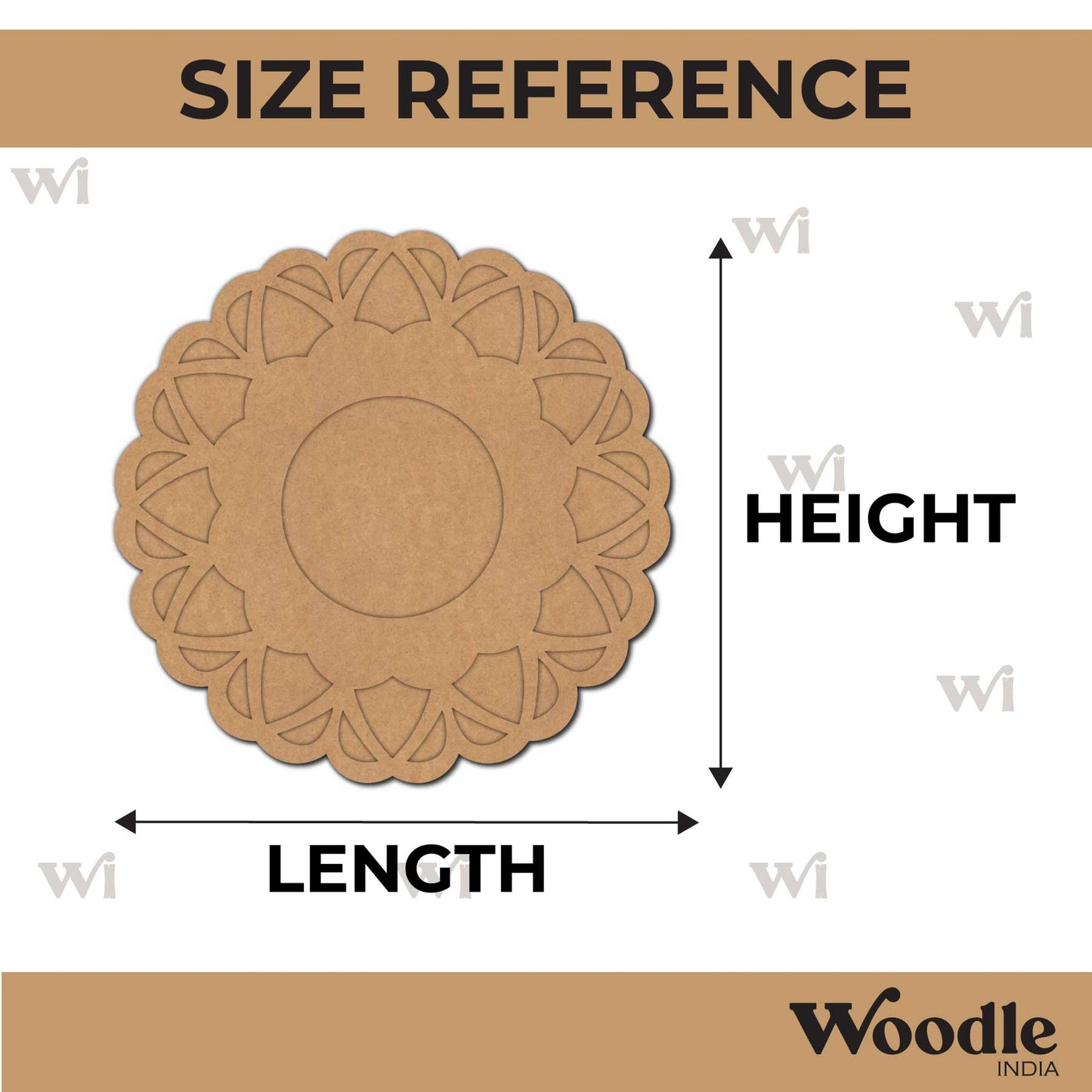 Diya Tealight Holder MDF Design 112
