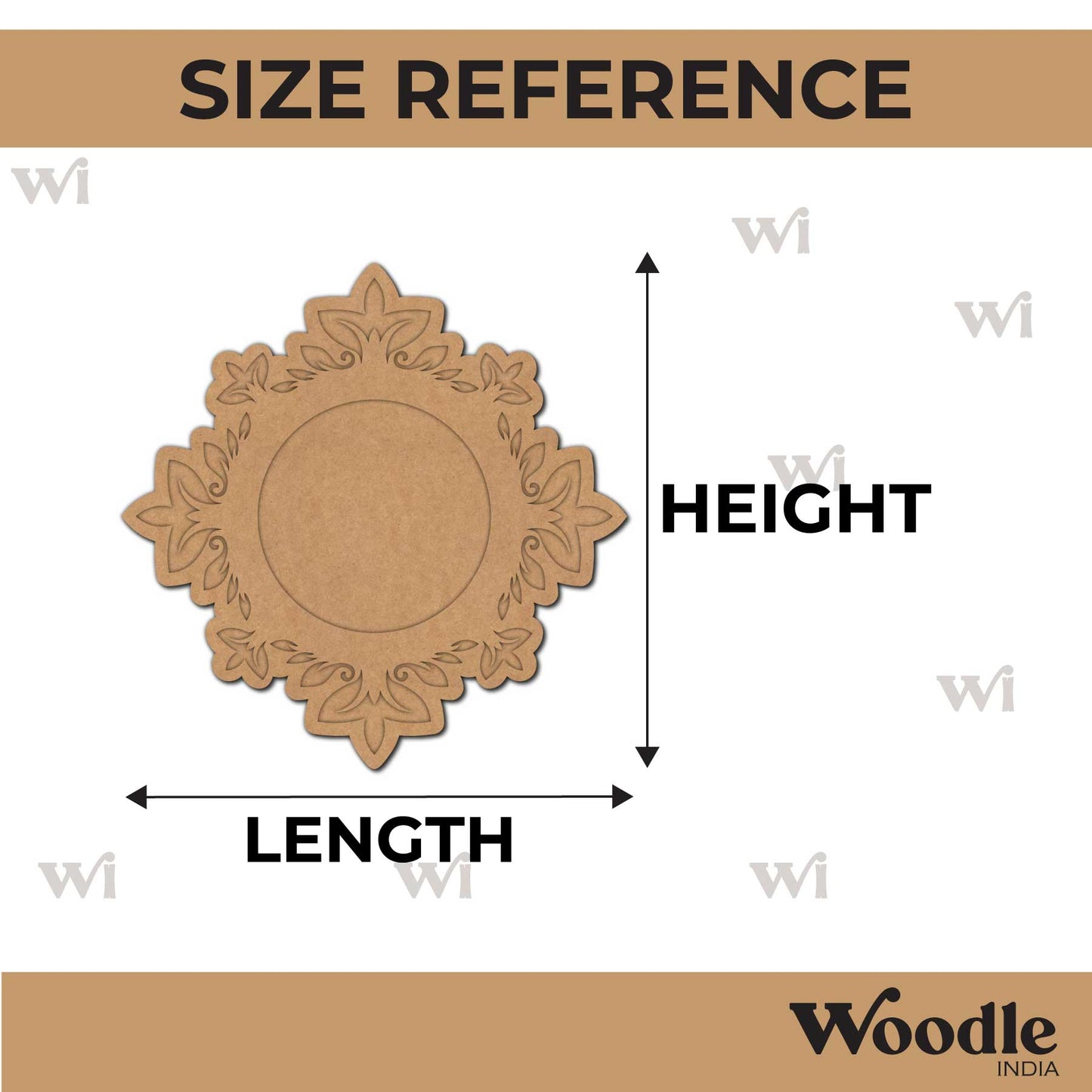 Diya Tealight Holder MDF Design 119