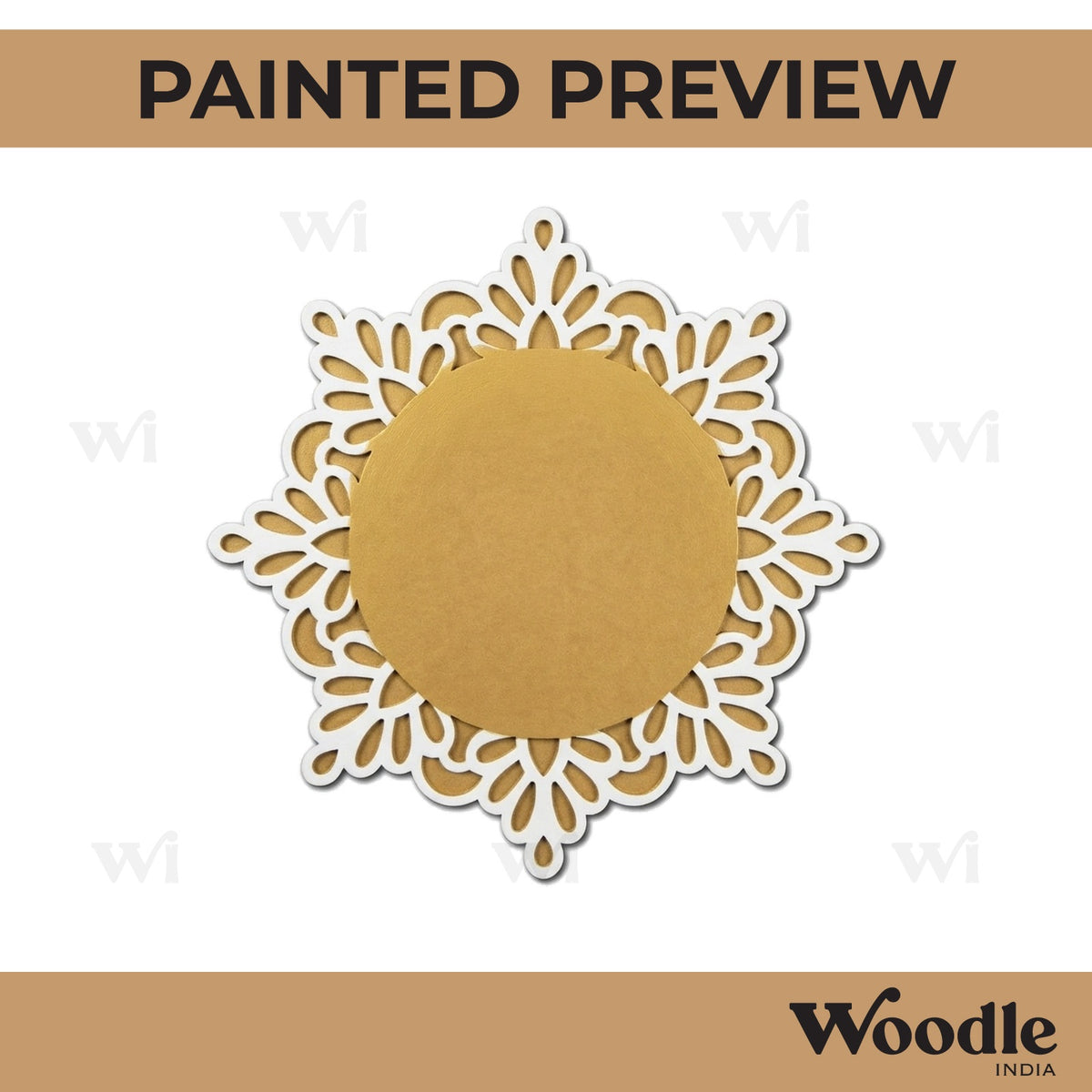 Diya Tealight Holder MDF Design 120