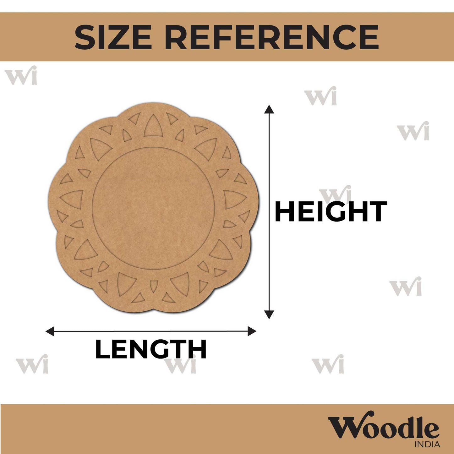 Diya Tealight Holder MDF Design 121
