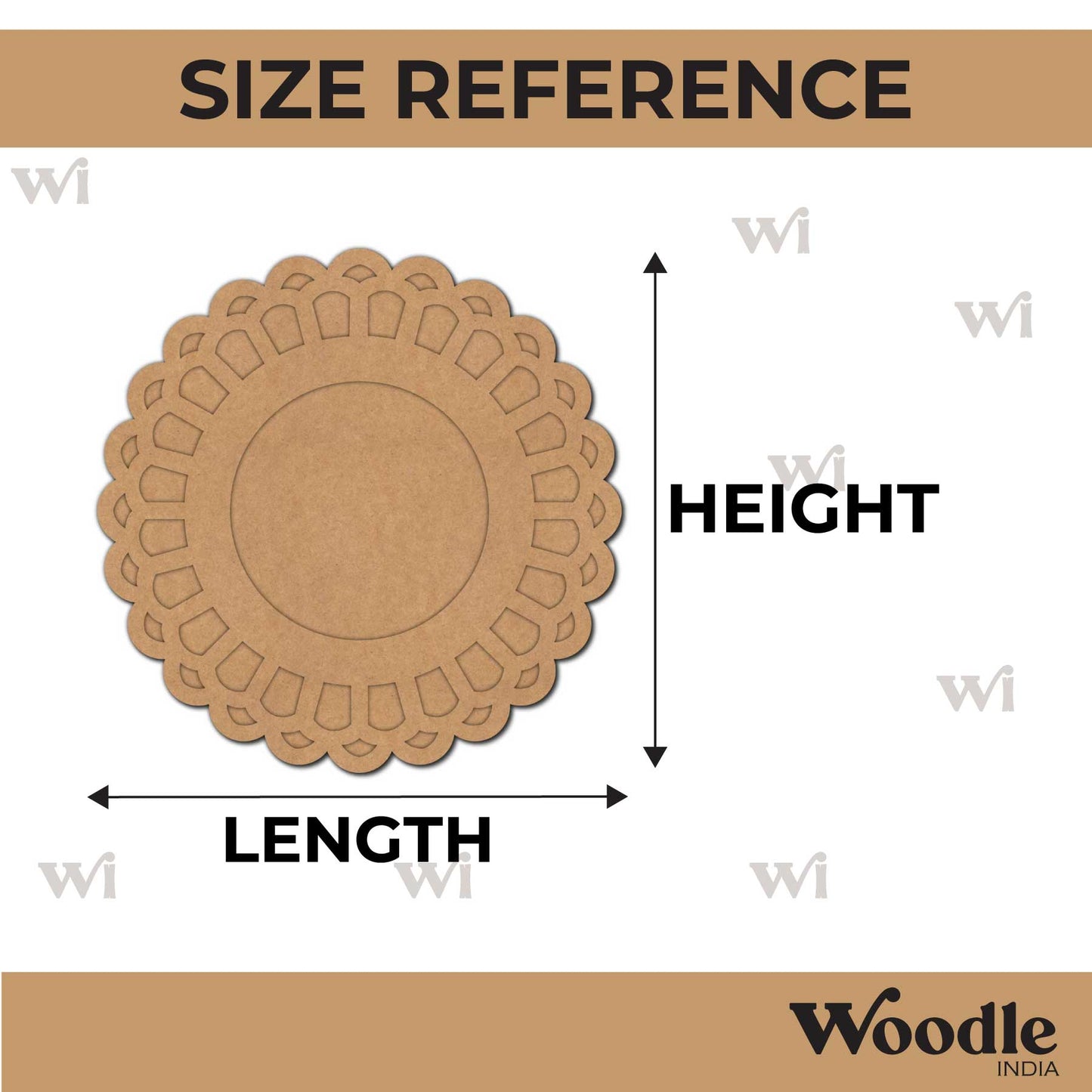 Diya Tealight Holder MDF Design 123