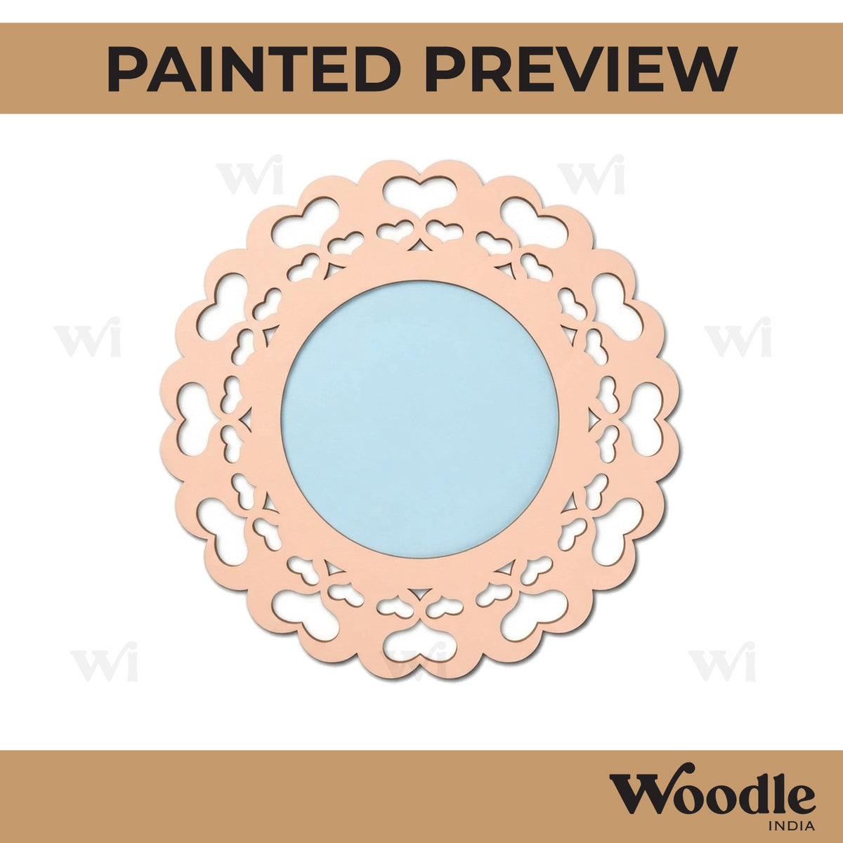 Diya Tealight Holder MDF Design 123