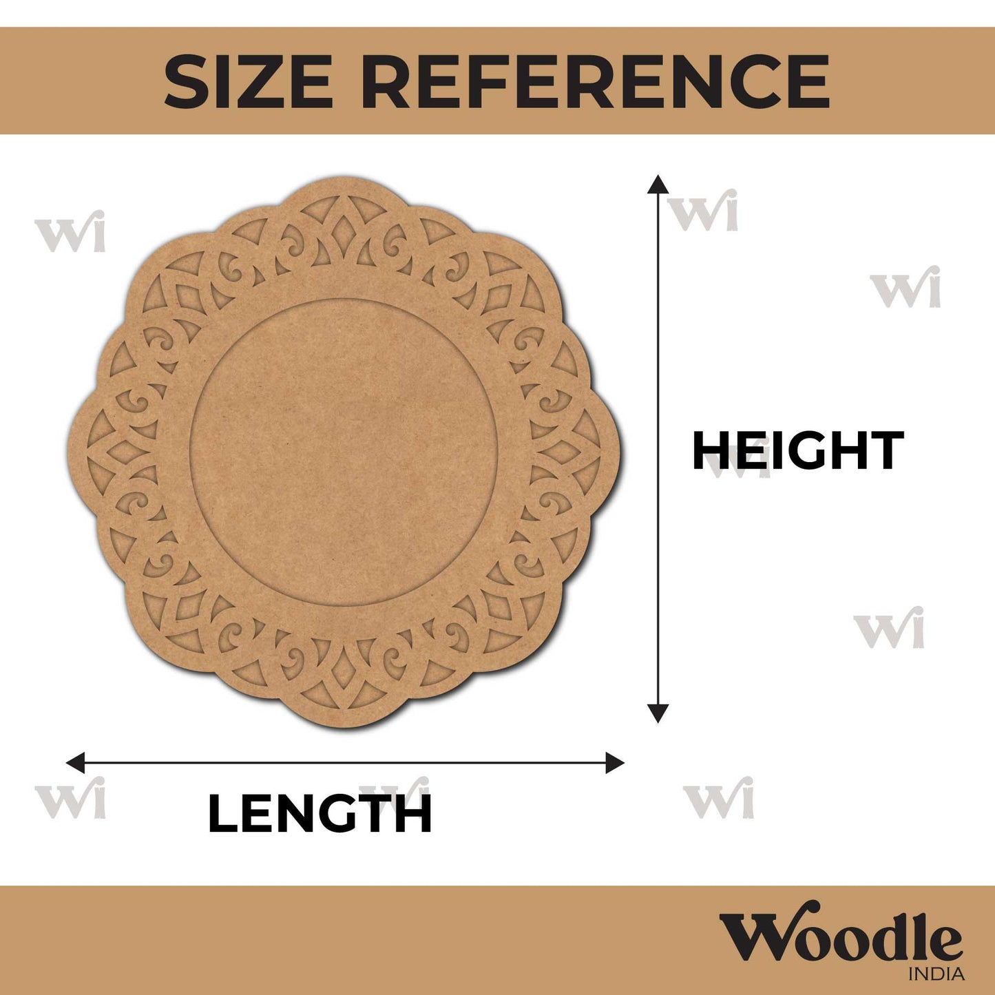 Diya Tealight Holder MDF Design 129
