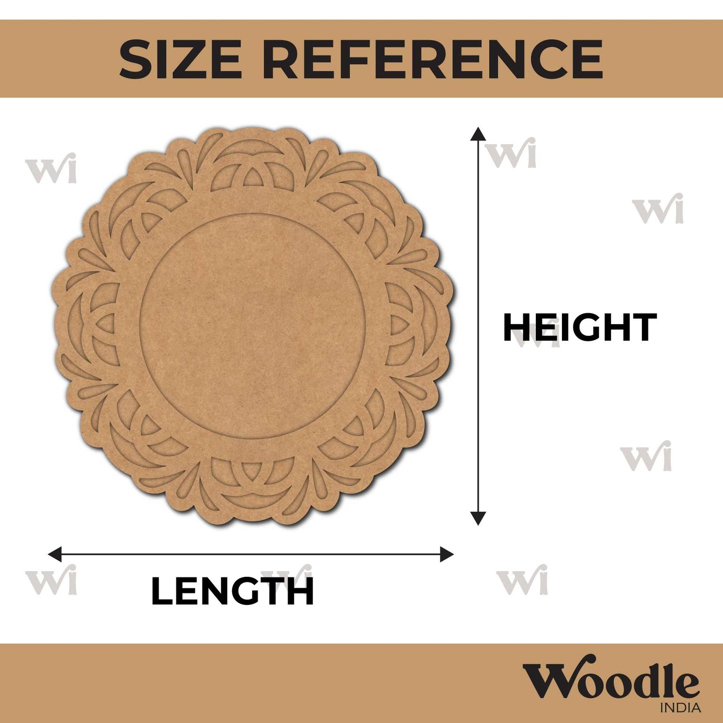 Diya Tealight Holder MDF Design 130