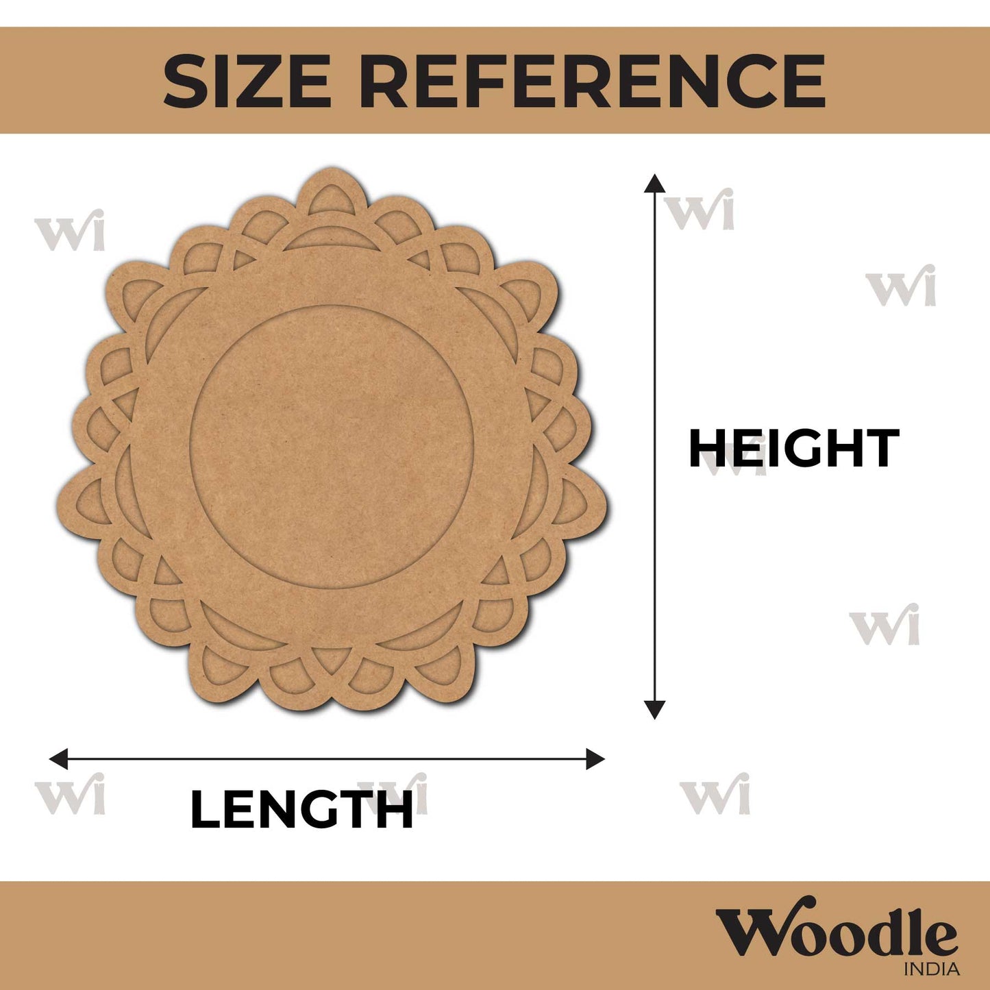 Diya Tealight Holder MDF Design 132