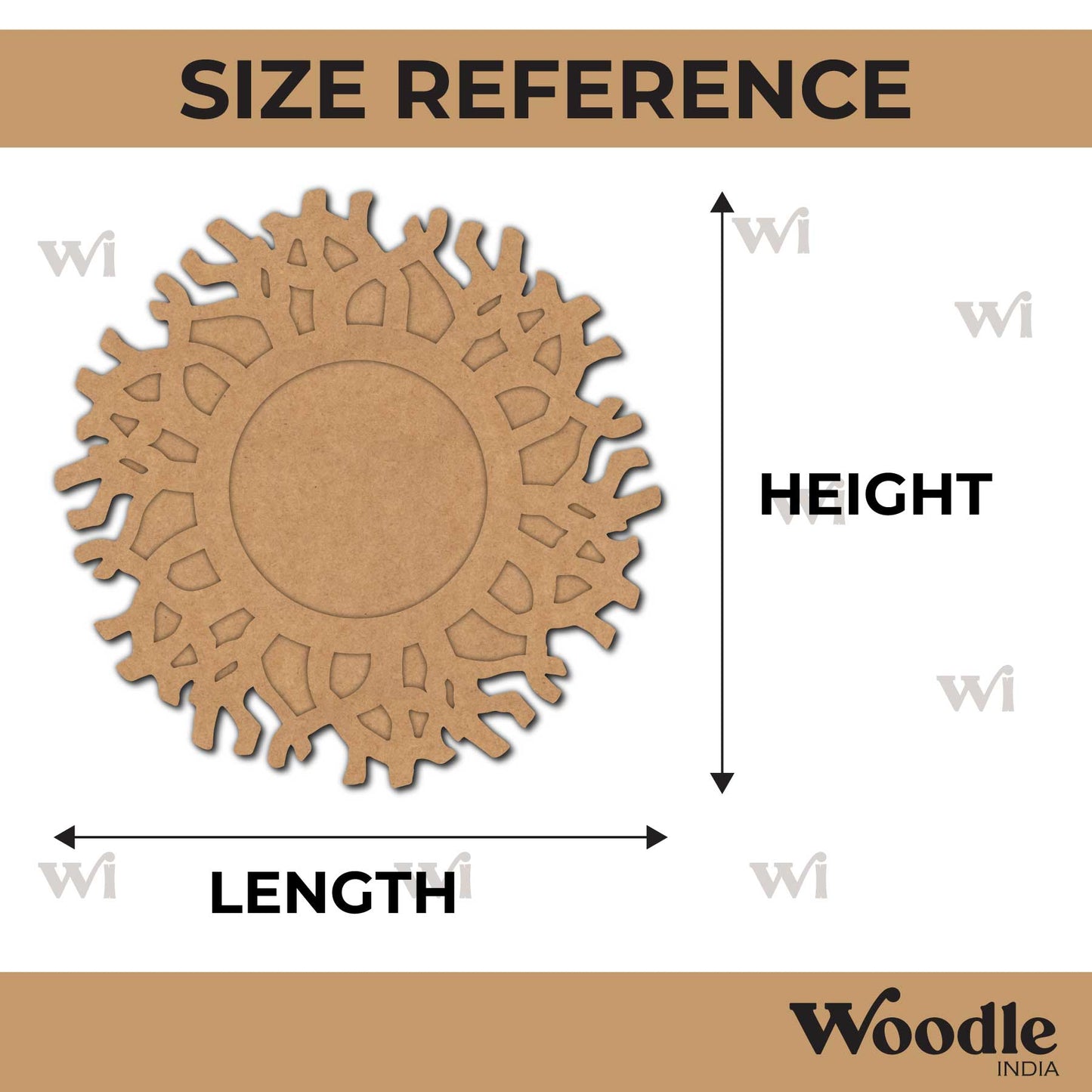 Diya Tealight Holder MDF Design 133