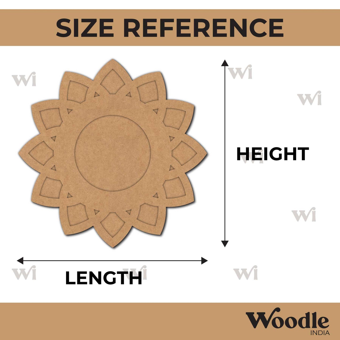 Diya Tealight Holder MDF Design 134