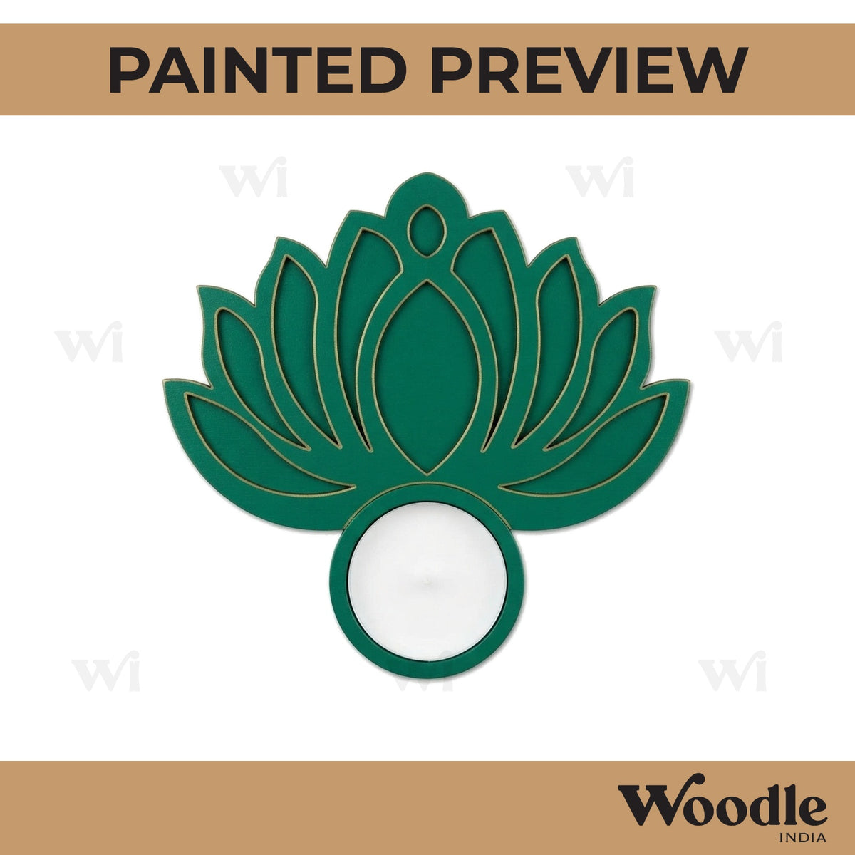 Diya Tealight Holder MDF Design 136