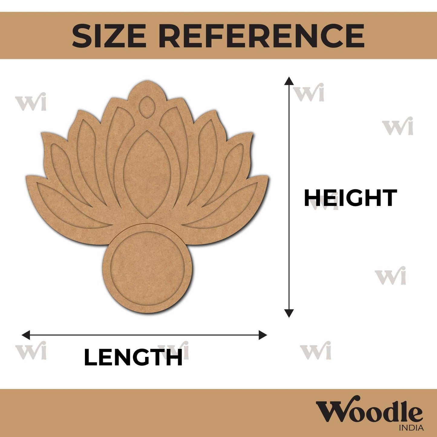 Diya Tealight Holder MDF Design 136