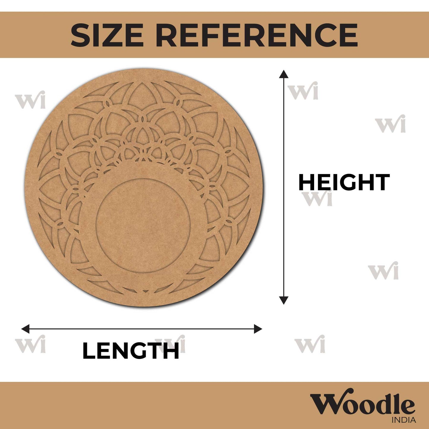 Diya Tealight Holder MDF Design 139