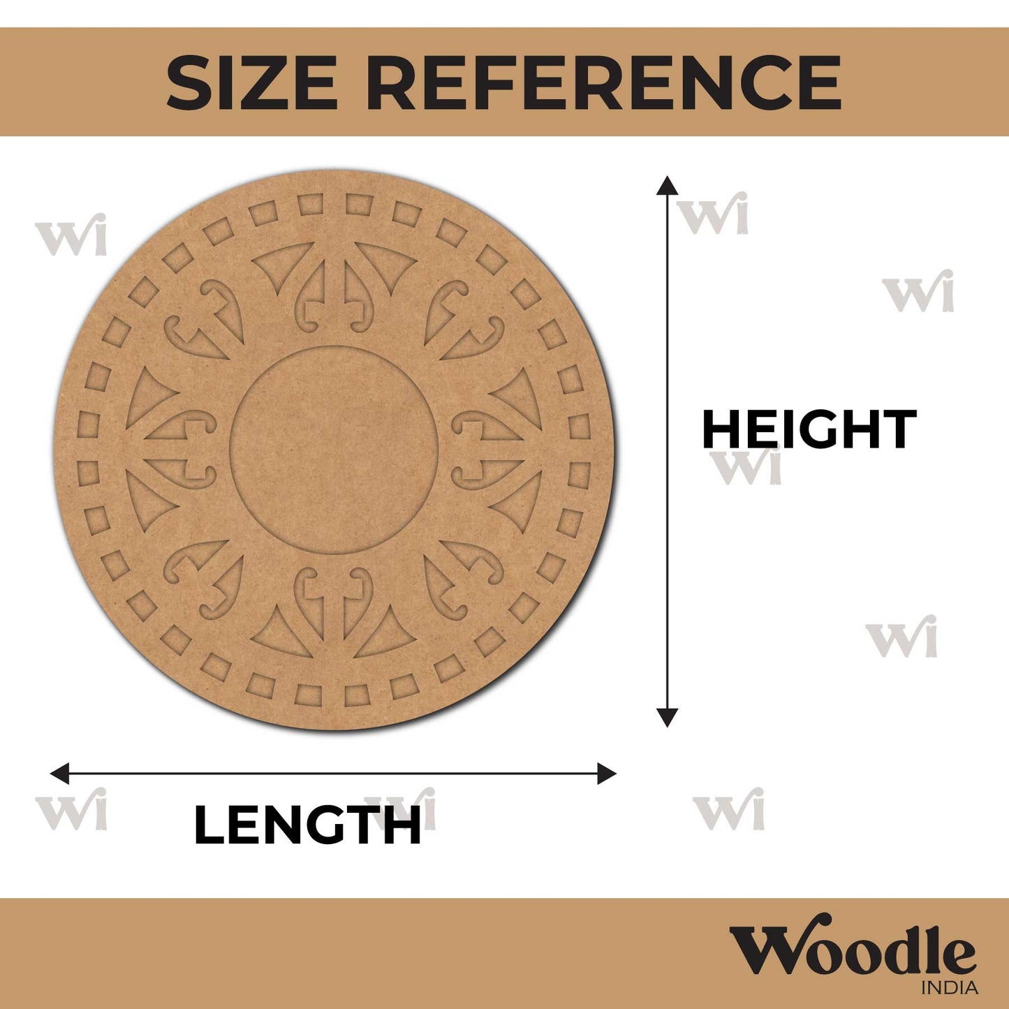 Diya Tealight Holder MDF Design 141