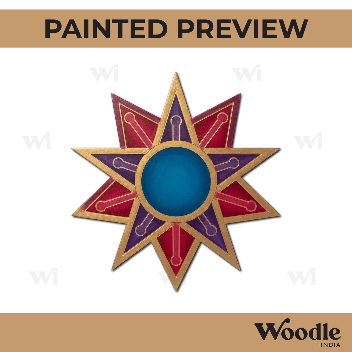 Diya Tealight Holder MDF Design 142