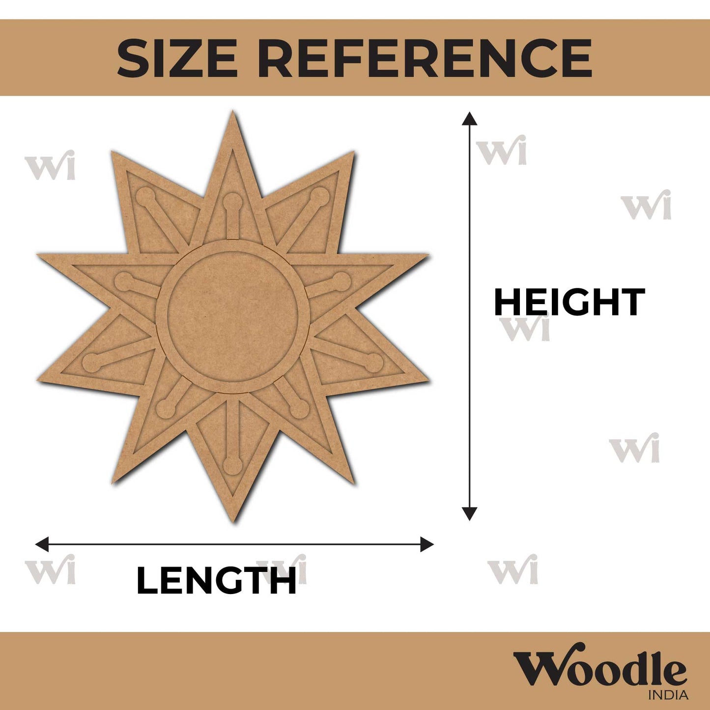 Diya Tealight Holder MDF Design 142