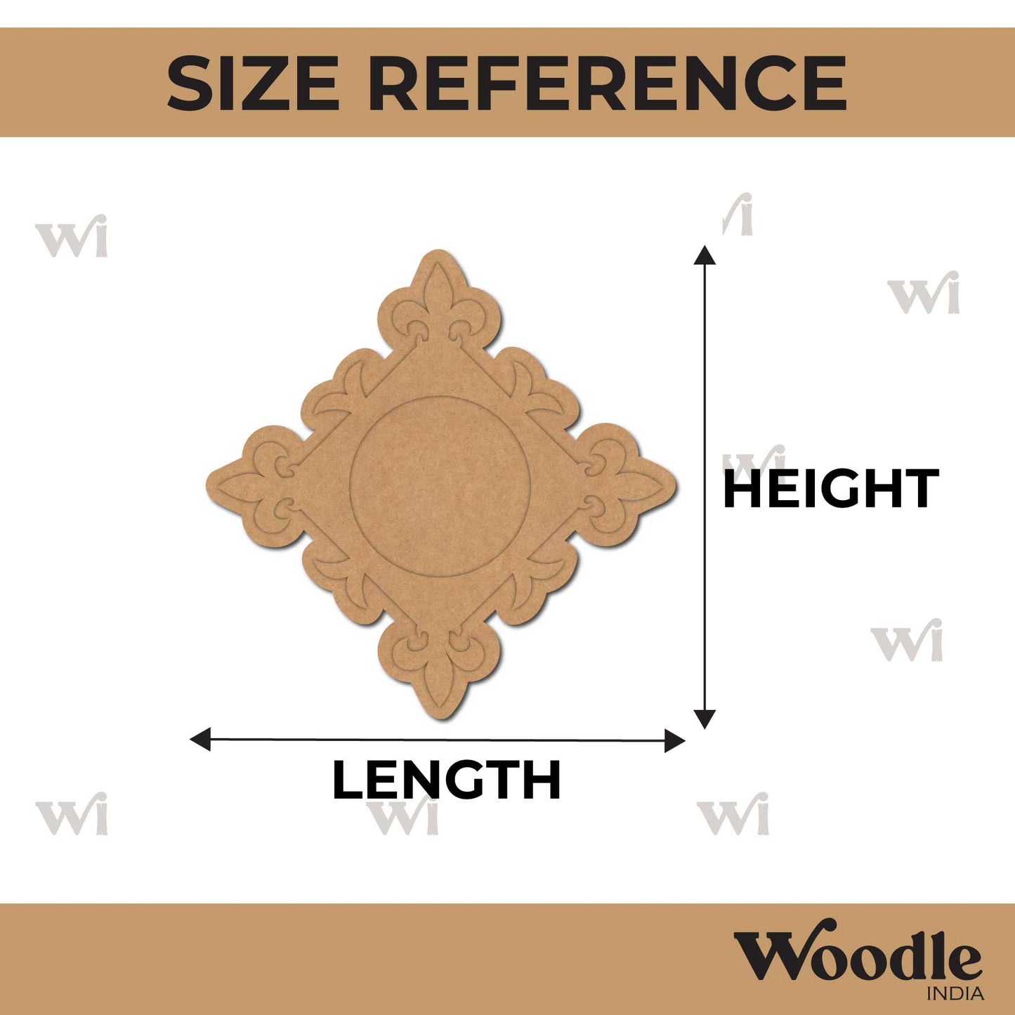 Diya Tealight Holder MDF Design 144