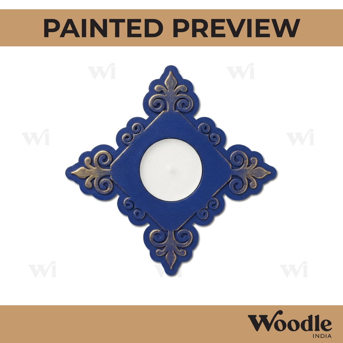 Diya Tealight Holder MDF Design 145