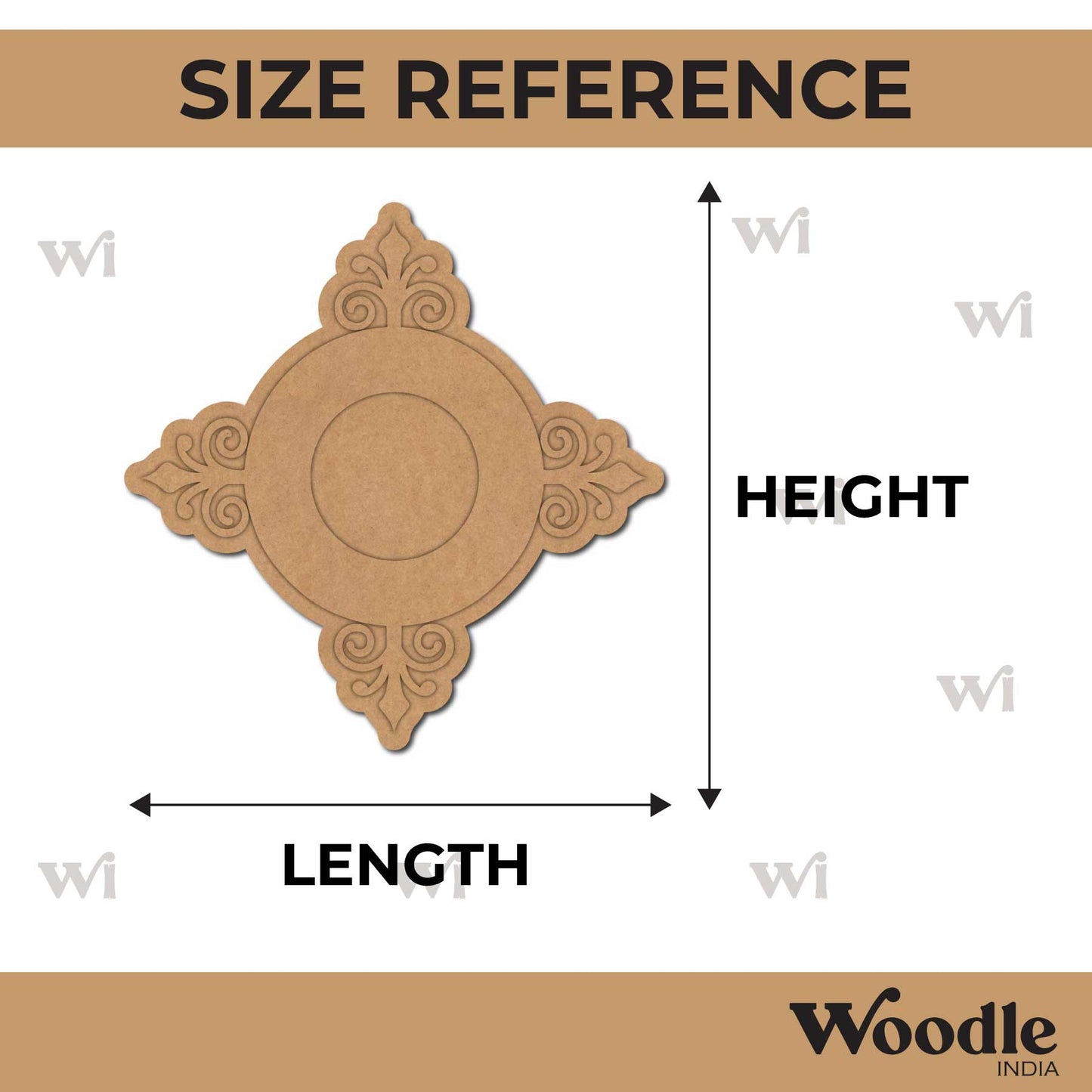 Diya Tealight Holder MDF Design 146