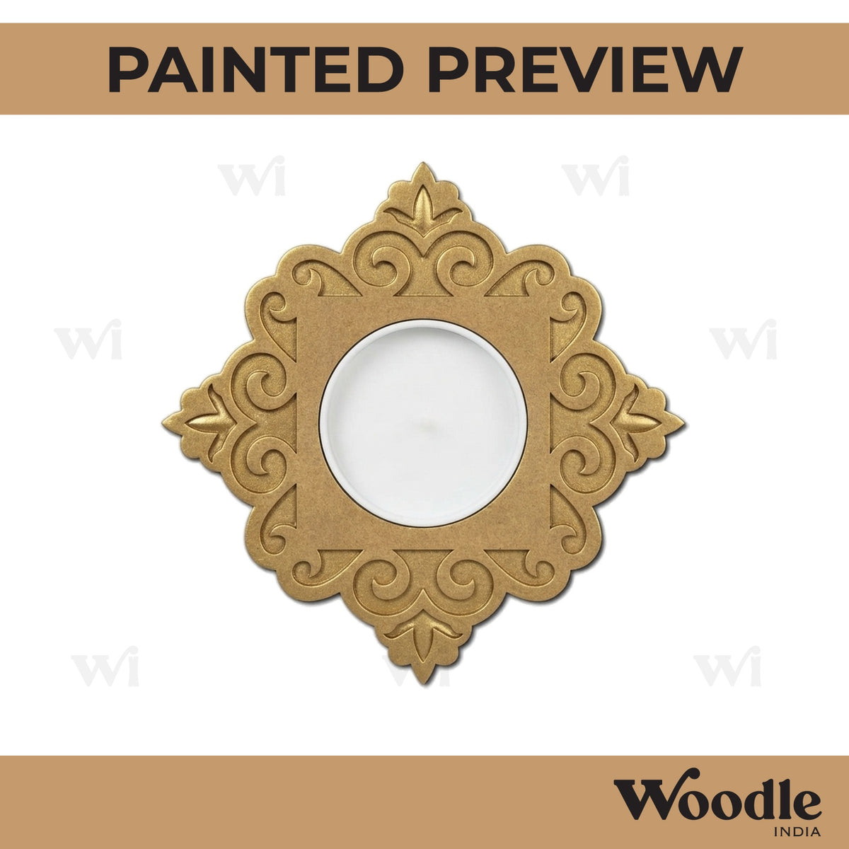 Diya Tealight Holder MDF Design 150